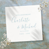 60th Diamondの結婚アニバーサリーエレガントスクリプト スタンダードカクテルナプキン