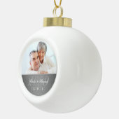 60th Diamond 結婚's Anniversary Photo セラミックボールオーナメント (右)