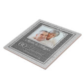 60th Diamond Anniversary Silver Damask写真 タイル (側面)