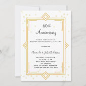 60th diamond Gatsby wedding anniversary 招待状 (正面)