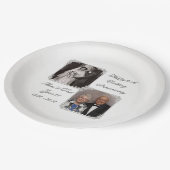 60th Diamond's 結婚 Anniversary Photo紙プレート ペーパープレート (アングル)