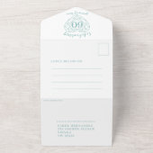 60th diamond's anniversary 結婚 RSVP宝石 オールインワン招待状 (外側)