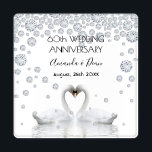 60th diamond's anniversary white swans love結婚 love コースターセット<br><div class="desc">愛する二人の美しい白鳥が頭を一緒に曲げ、ハートを形成する。ダイヤフェイクモンドを飾って。ホワイトバックエレガントグラウンド、ダイヤモンドの記念日に最適な結婚ホワイトバックグラウンド！白鳥のカップルは一生一緒に暮らしているので、愛のシンボルとして最適だ。文字で60周年。テンプレートは2つの名前、黒い文字。</div>