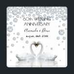 60th diamond's anniversary white swans love結婚 love コースターセット<br><div class="desc">愛する二人の美しい白鳥が頭を一緒に曲げ、ハートを形成する。ダイヤフェイクモンドを飾って。ホワイトバックエレガントグラウンド、ダイヤモンドの記念日に最適な結婚ホワイトバックグラウンド！白鳥のカップルは一生一緒に暮らしているので、愛のシンボルとして最適だ。文字で60周年。テンプレートは2つの名前、黒い文字。</div>