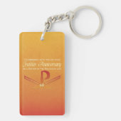 60th Jubileeアニバーサリーヌンパックスクロスオレンジ キーホルダー (裏面)