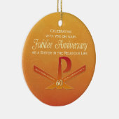 60th Jubileeアニバーサリーヌンパックスクロスオレンジ セラミックオーナメント (右)