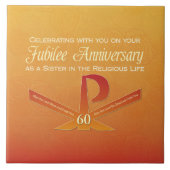 60th Jubileeアニバーサリーヌンパックスクロスオレンジ タイル (正面)