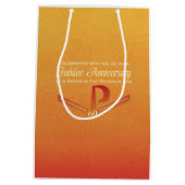 60th Jubileeアニバーサリーヌンパックスクロスオレンジ ミディアムペーパーバッグ (裏面)