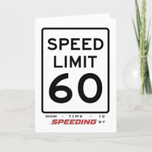 60th Speed Limit誕生日・カード