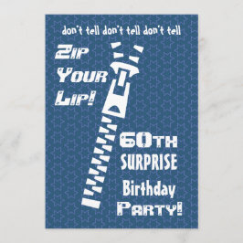 60th SUPPLYSE誕生日ブルースターズZip Your Lip 招待状