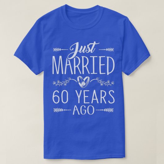 60th Wedding Anniversary - 60 Years Marriage Match Tシャツ (デザイン正面)