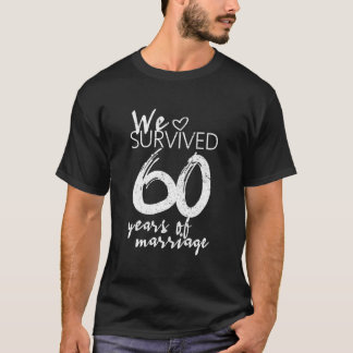 60Th Wedding Anniversary 60 Years Of Marriage Tシャツ