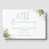 60th Wedding Anniversary Floral Greenery ゲストブック (正面)