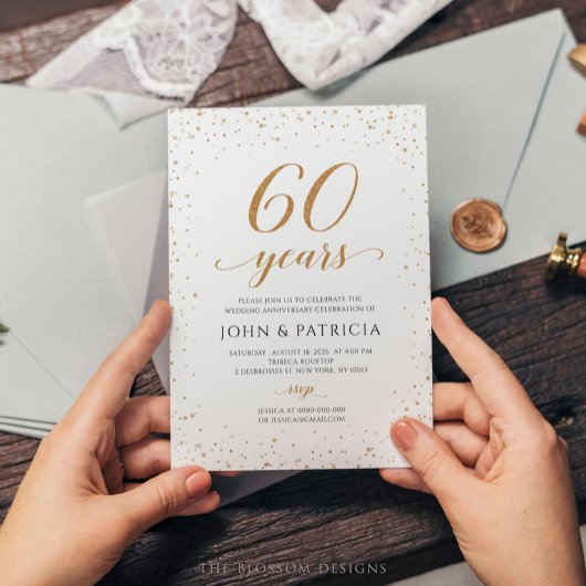60th Wedding Anniversary Invitation - GAC24e 招待状