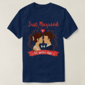 60th Wedding Anniversary Just Married 60 Years Ago Tシャツ (デザイン正面)