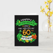 60thSt patricks day誕生日グランパグランパ祖母60th カード (黄色い花)