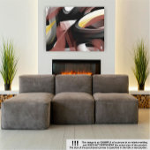 60x40インチトレンド抽象芸術アート白黒パウダー キャンバスプリント