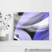 60x40インチラベンダームーントレンド抽象芸術アートバイオレット キャンバスプリント