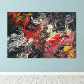 60x40カンバス絵画上のFire Burst Acrylic's キャンバスプリント (インサイチュ (ウッドフロア))