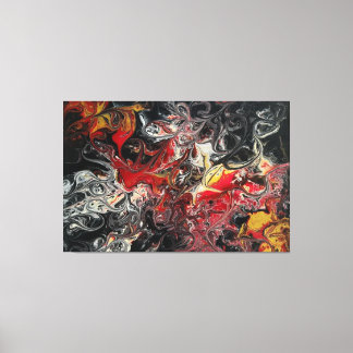 60x40カンバス絵画上のFire Burst Acrylic's キャンバスプリント