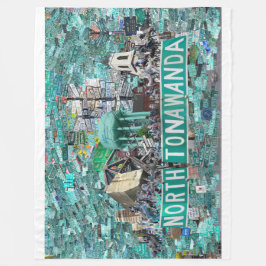 60x40 Fleece Blanket - Streets of NT フリースブランケット