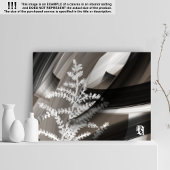 60x40"Terra’s Tender Whisper Abstract Brown Flower キャンバスプリント