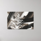 60x40"Terra's Tender Whisper 抽象的な茶色の花 キャンバスプリント (正面)