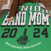 60x80スクールバンドシニア母スタジアム フリースブランケット