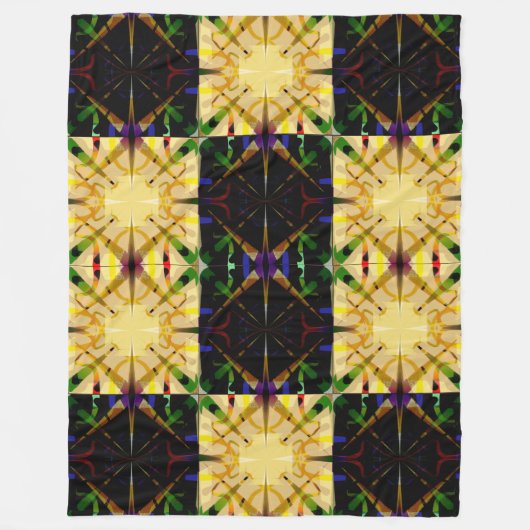 60x80フリースブランケットのキルトのモチーフ0700b フリースブランケット (正面)