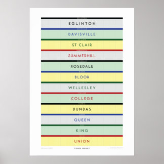 #60YearsYongeタイポグラフィと色 ポスター