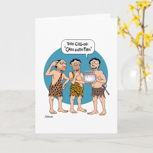 61おもしろい誕生日 カード (黄色い花)