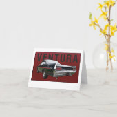 61のポンティアクベントゥーラの背面図のメッセージカード カード (黄色い花)