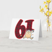 61の年齢の星Man.pdf カード (黄色い花)