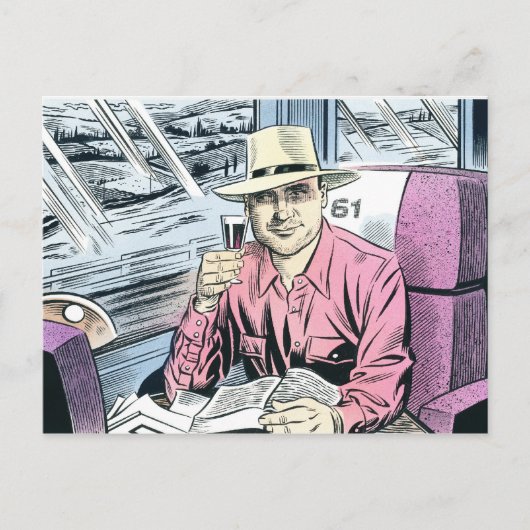 61席の男性はがき… ポストカード (正面)