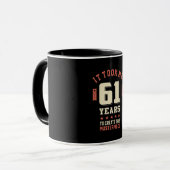 61歳おもしろい- 61誕生日ギフト マグカップ (正面左)