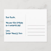 61歳の誕生日おめでとう：楽しいハート柄、虹色の61 ポストカード (裏面)