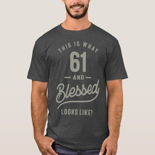 61歳の誕生日 Tシャツ (正面)