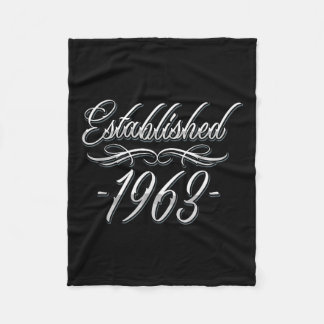 61歳タトゥー恋人誕生年1963 61stバット フリースブランケット