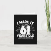 61歳皮肉ミーム61おもしろい誕生日 カード (正面)