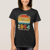 61歳1964年61位素晴らし誕生日ギフト Tシャツ (正面)