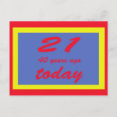 61歳 ポストカード (正面)