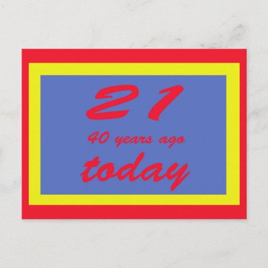 61歳 ポストカード (正面)