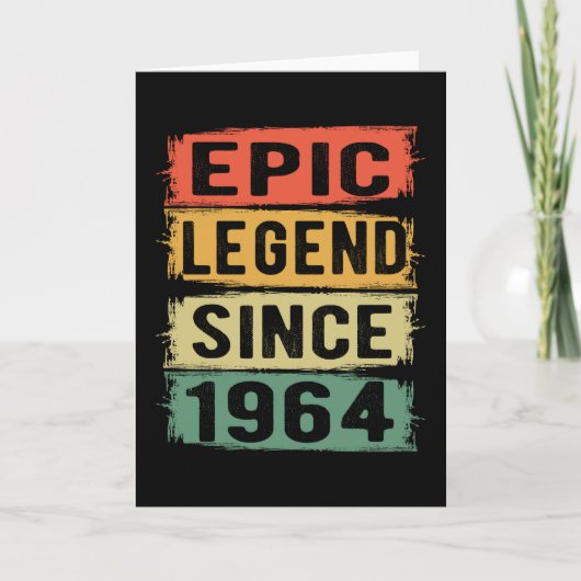61歳Bday 1964 Epic Legend 61誕生日 カード (正面)