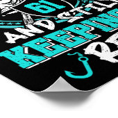 61番目の誕生日おもしろい魚釣り61保はまだIt Re ポスター (角)