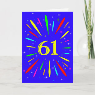 61番目の誕生日爆発カード カード