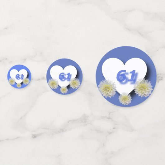 61結婚周年記念 コンフェッティ (裏面)