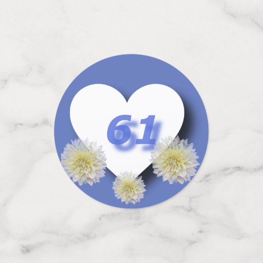 61結婚周年記念 コンフェッティ (スモール正面)