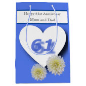 61結婚周年記念 ミディアムペーパーバッグ (正面)