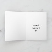 61誕生日のグリーティングカードを回す サンキューカード (内部)