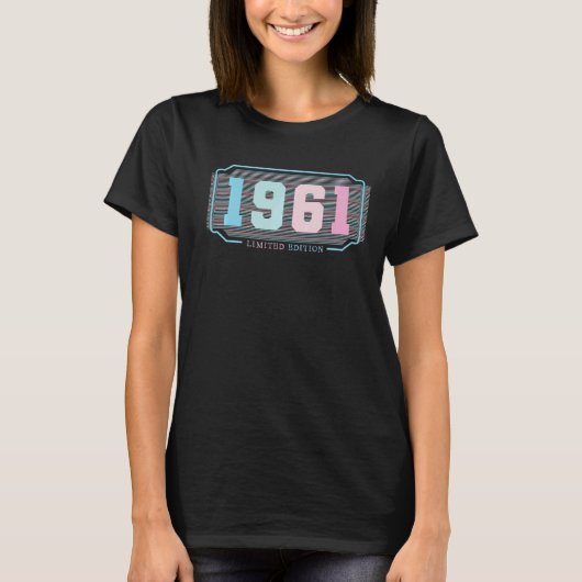 61誕生日レディースメンズ61年1961 Tシャツ (正面)